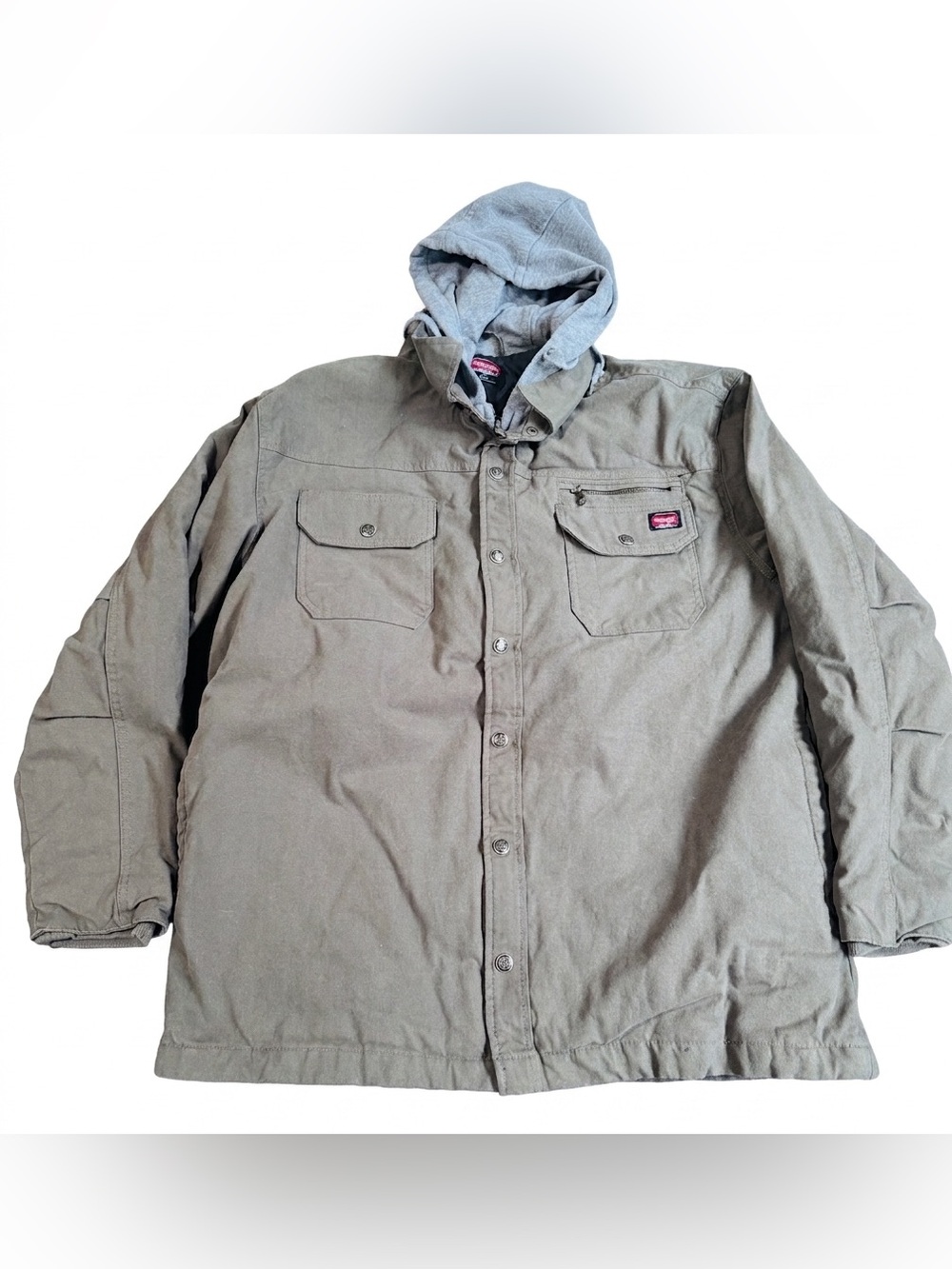 Wrangler Workwear Quilted Lined Jacket with Hood – Size Large (42-44)